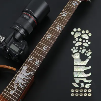 Nalepke za vložke za kitaro - označevalci prečk za akustične in električne kitare   Model 1