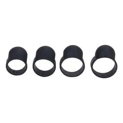 Silikonski prstni rokavi za Handpan, Tongue Drum - črni