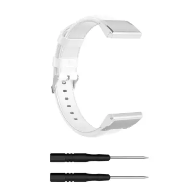 Usnjen pašček za uro (Fenix6/5/945/MARQ) White 20 mm