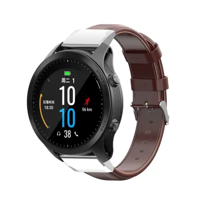 Usnjen pašček za uro (Fenix6/5/945/MARQ) Brown 20 mm
