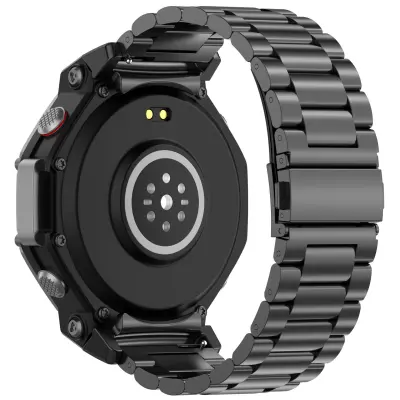 Pašček iz nerjavečega jekla za uro Amazfit T-Rex 3 Black