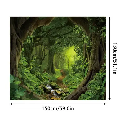 Abstraktna stenska tapiserija, poliestrska dekoracija sobe za spalnico,  S