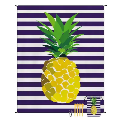 Velika plažna odeja za piknike in kampiranje - hitro sušenje in vodoodporna   Model 5