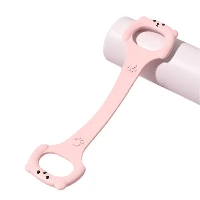 Odporni trakovi v obliki Pink Deer 8 za jogo in fitnes DarkPink