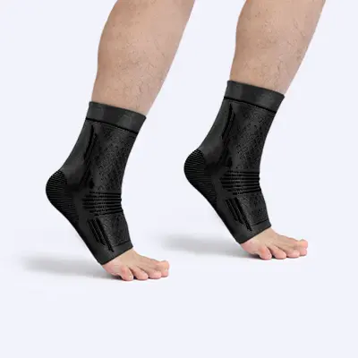 Najlonska opora za gleženj Black S