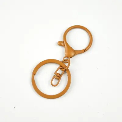 10 kosov DIY plišastih zaponk za igrače, kovinske zaponke za jastoga s ključnimi obročki in obročki D Brown