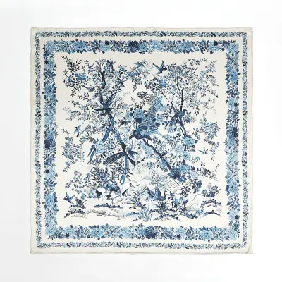 Elegantna kvadratna svilena ruta - 100% murvina svila Multicolor4