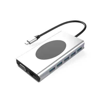 13-v-1 USB-C zvezdišče s HDMI, VGA, Ethernet, čitalnikom SD kartic in še več