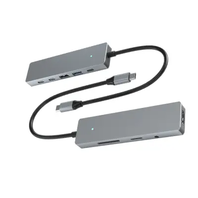 9-v-1 USB-C zvezdišče s HDMI, polnjenjem PD in bralnikom kartic SD/TF