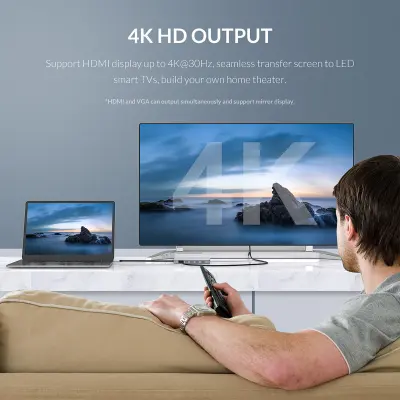 11-v-1 USB-C zvezdišče s HDMI, VGA in polnjenjem PD