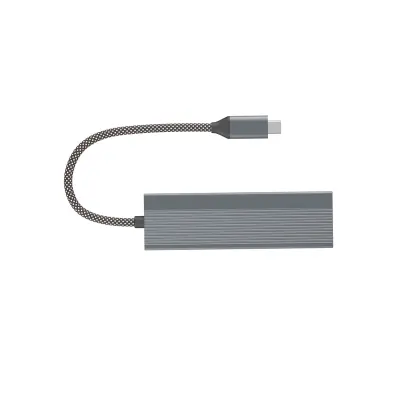 4-v-1 Type-C Hub adapter z USB 3.0, USB 2.0 in USB-C