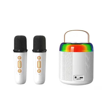 Karaoke naprava Y2 z dvema mikrofonoma White