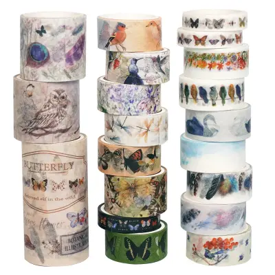 DIY Dekorativni Washi Trak Set - 20 Roln