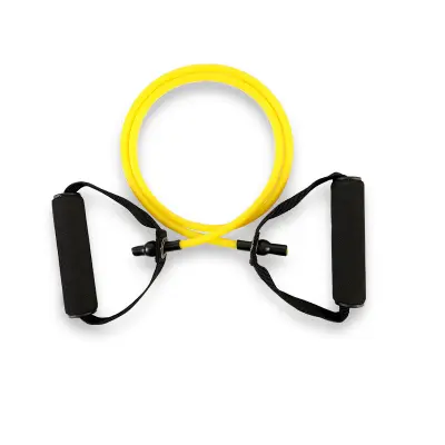 TPE črni trak za vadbo z uporom Yellow