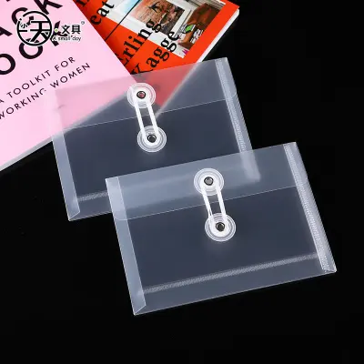 20 kosov map s formatom A6, prozorne plastične ovojnice z vrvico in zapiralom   Model 2