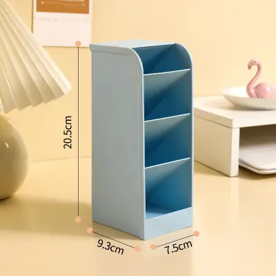 Velik organizator za pisalno mizo, poševno stolišče za pisalne potrebščine Blue