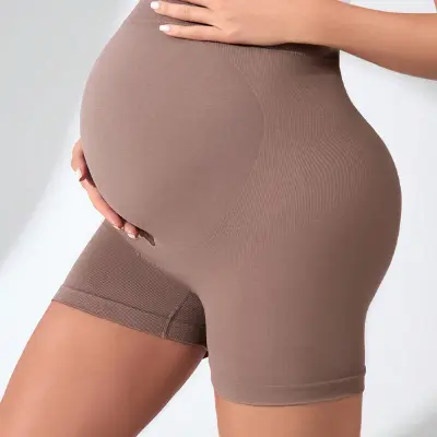 Nosečniške capri legice, 2 pakiranja  Hlače za vadbo joge čez trebuh  S