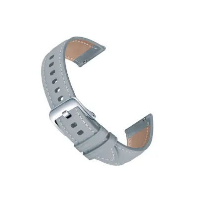 Pašček za uro - črn (srebrna zaponka) - 20 mm Grey 22 mm