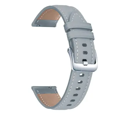 Pašček za uro - črn (srebrna zaponka) - 20 mm Grey 20 mm