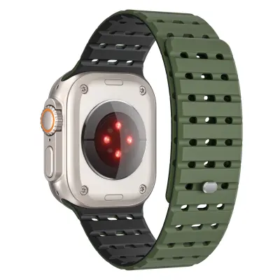 Zračni magnetni pas za Apple Watch Series 1-9 Generations 42/44/45 mm grass color