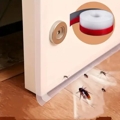 Tesnilni trak za vrata in okna TPE - 5 metrov Transparent S