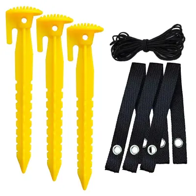 Komplet kolov za oporo mladih dreves, podporni koli za drevesa na vrtu Yellow