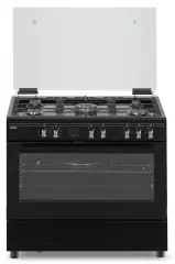 Štedilnik prostostoječ MPM-93-KGM-32, 90cm, 5x plin (WOK), 95L.,3,6KW, črni