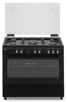 Štedilnik prostostoječ MPM-93-KGM-32, 90cm, 5x plin (WOK), 95L.,3,6KW, črni