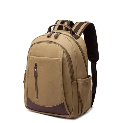 Nov moški platneni nahrbtnik za prenosnik, poslovna potovalna torba velike zmogljivosti coffee