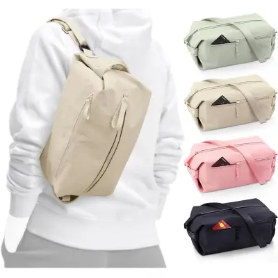 Vsestranska torba za telovadnico z nastavljivim trakom: športna, čez telo, potovalna Khaki