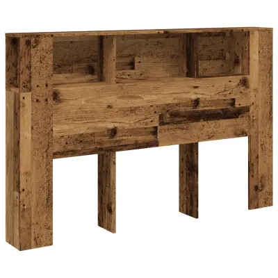 vidaXL Vzglavna omarica starinski les 160x18,5x103,5 cm inženirski les