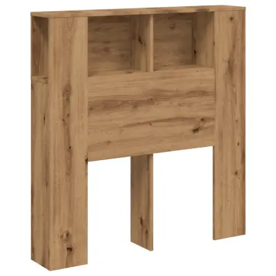 vidaXL Vzglavna omarica artisan les 100x19x104,5 cm inženirski les