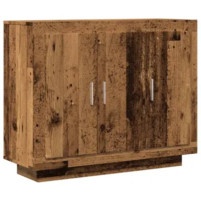 vidaXL Komoda starinski les 92x35x75 cm inženirski les