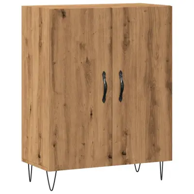 vidaXL Komoda artisan hrast 69,5x34x90 cm inženirski les
