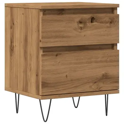vidaXL Nočna omarica artisan hrast 40x35x50 cm inženirski les