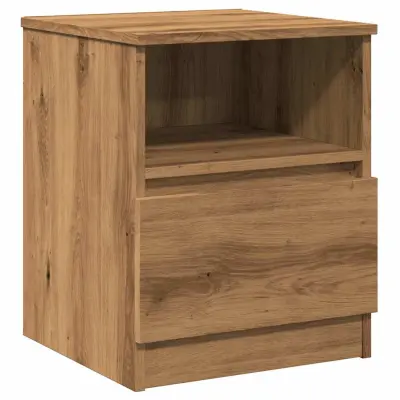 vidaXL Nočna omarica artisan hrast 40x40x50 cm inženirski les