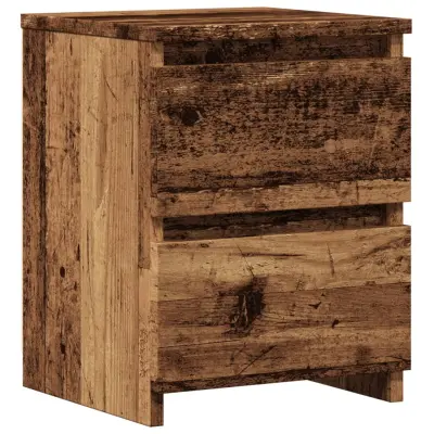 vidaXL Nočna omarica starinski les 30x30x40 cm inženirski les