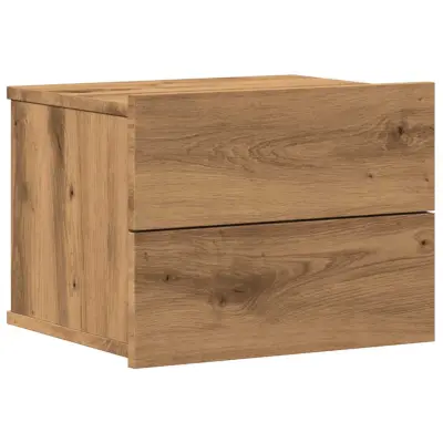 vidaXL Stenska nočna omarica artisan hrast 40x32x30 cm