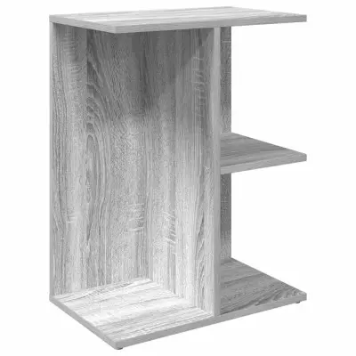 vidaXL Nočna mizica siva sonoma 46,5x29x61 cm inženirski les