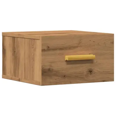 vidaXL Stenska nočna omarica artisan hrast 35x35x20 cm