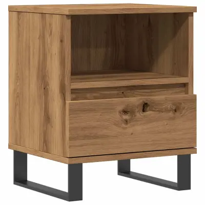 vidaXL Nočna omarica artisan hrast 40x35x50 cm inženirski les