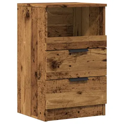 vidaXL Nočna omarica starinski les 40x36x65 cm inženirski les
