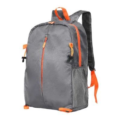 Lahek pohodniški nahrbtnik, vodoodporen zložljiv dnevni nahrbtnik Grey