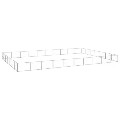 The Living Store Pasji boks srebrn 70 m² jeklo - Pasji Boks