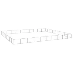 The Living Store Pasji boks srebrn 90 m² jeklo - Pasji Boks