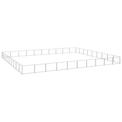 The Living Store Pasji boks srebrn 90 m² jeklo - Pasji Boks