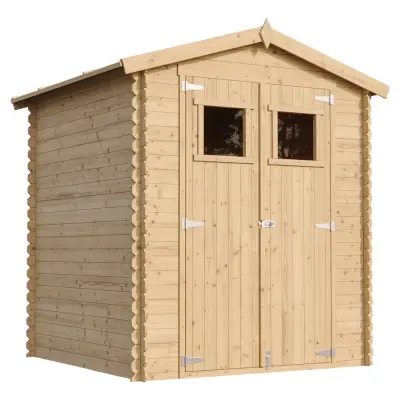 Lesena vrtna lopa - 186x196xH218 cm/ 2,82 m2 - Vrtna hiša brez podov - TIMBELA M320