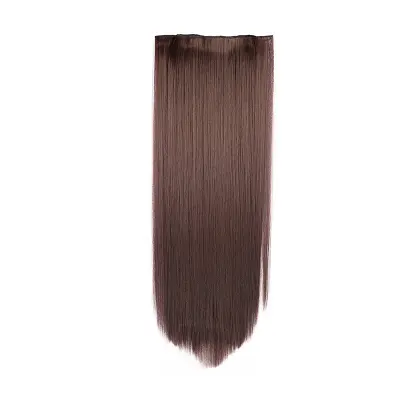 Lasni podaljški s sponkami Coffee+Black