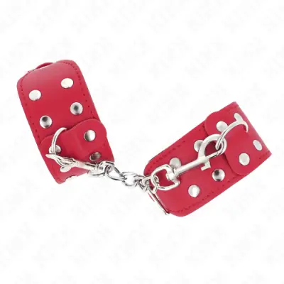 OKOVI ZA ZAPESTJE Kink With Double Line Red