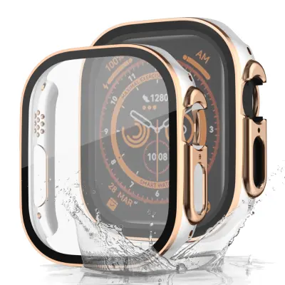Dvobarvno vodotesno galvanizirano ohišje za Apple Watch 44 mm PinkGold